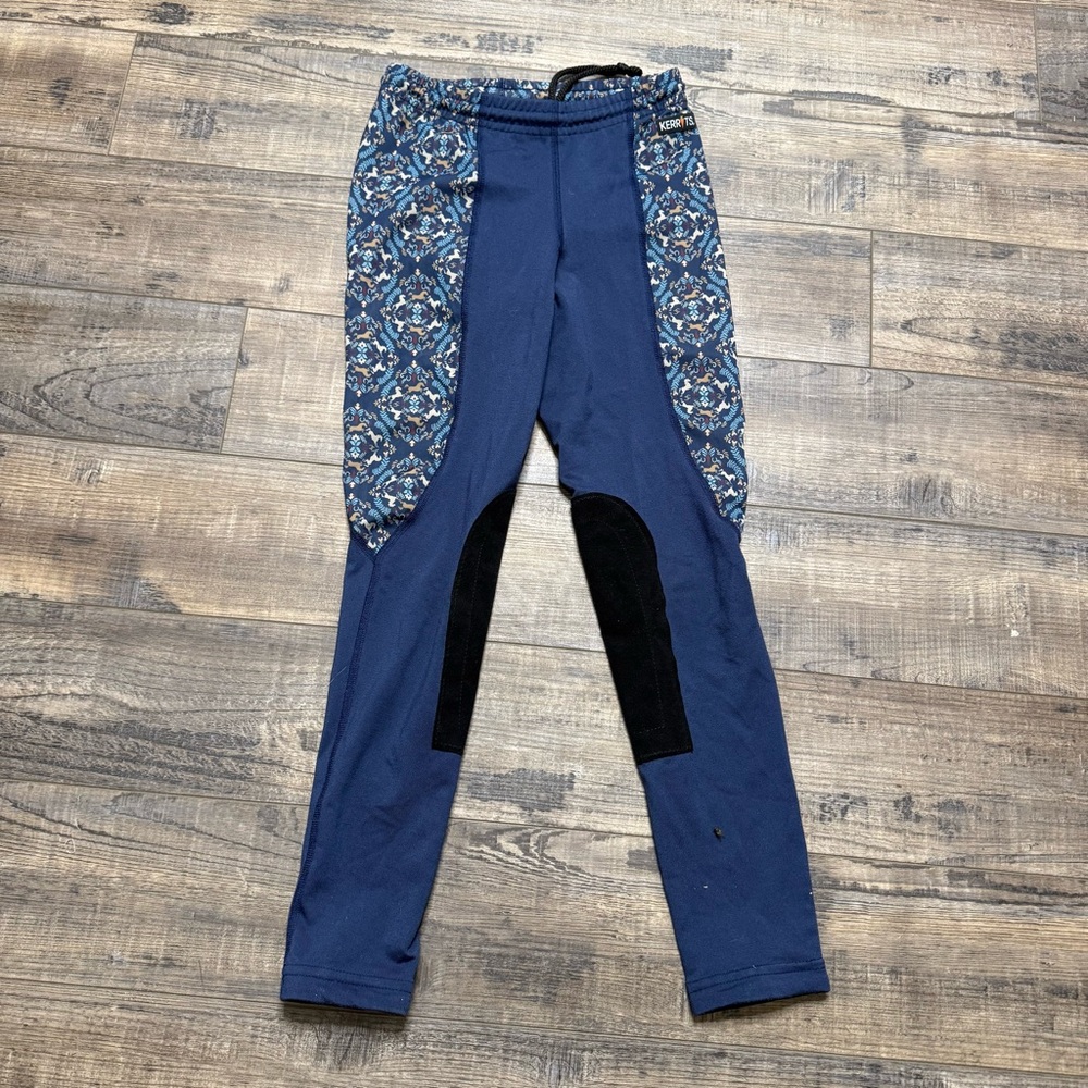 Kerrits Breeches Blue and Black Patterned Leggings